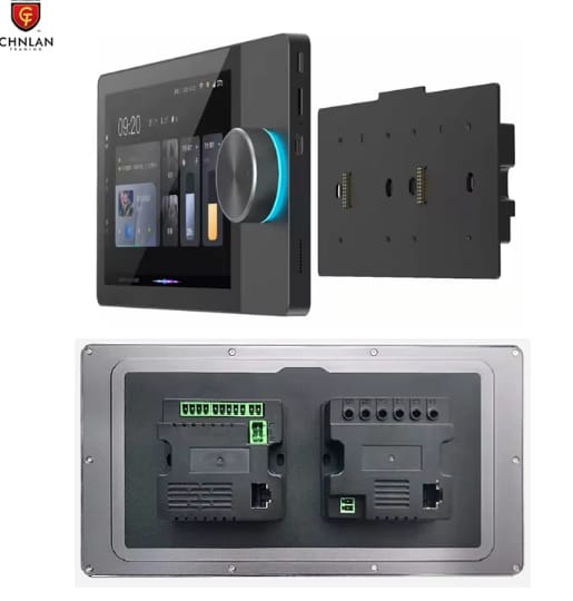 CHNLAN smart home control panel mounted on a wall