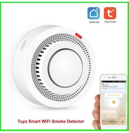 Tuya WiFi smart smoke detector with phone alert notification